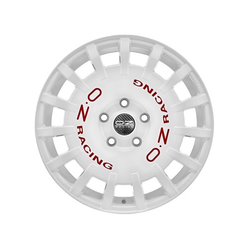Rally racing white 8x17 - rally, 8x17"
