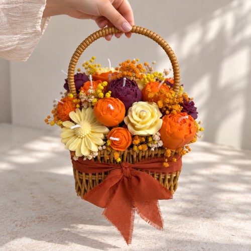 Kerzenblumenstrauß duftkerzen - kerzenblumenstrauß,
