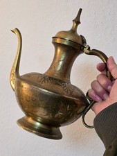 Antike Messing Ölkanne /