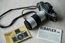 Exakta VX1000 + Berolina 200mm F3.5 + Harvwix Berlin TTL Prismensucher