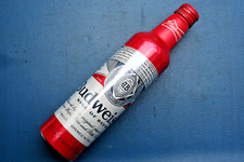 Orig. USA Budweiser Beer,  Alu Flasche mit Schraubverschluss,  1 Pint, leer