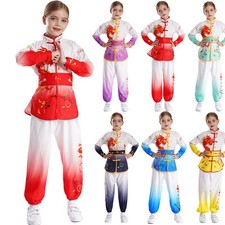Unisex Uniform Top Kung Fu Gürtel Oberteile Mit Hosen Sport Jungen Mädchen Set