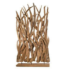 Teakholz Trennwand Holz Natur