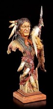 Indianer Büste - Krieger mit