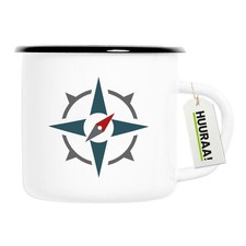 Emaille Tasse Kompass Bussole