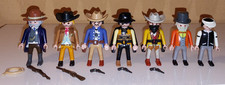 PLAYMOBIL WESTERN KONVOLUT - COWBOY FIGUREN MIT WAFFEN