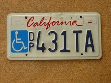 US-Kennzeichen California, original