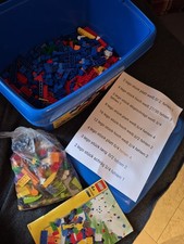 Lego Creator 4411  Bausteine  Eimer Blau Plus Ersatz