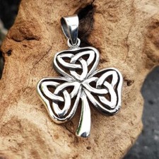 Keltisches Kleeblatt Schmuckanhänger aus 925 Sterling Silber
