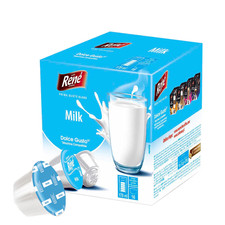Cafe Rene plain MILK pods for