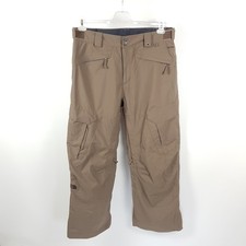 The North Face Skihose Herren L Braun HyVent Gefüttert Schneehose Snowboardhose