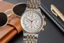 Breitling Navitimer Montbrillant Legende Stahl / Gold Automatik Ref. C23340 Box