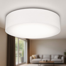 Stoffdeckenlampe Deckenleuchte Textil Lampenschirm Wohnzimmer Schlafzimmer