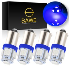 4 x SAWE Blue T11 BA9S T4W H6W