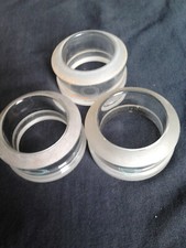 3 interessante Laborglasringe  -  Chemieglas  -  Laborzubehör  -  Q.V.F. England