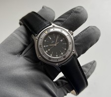 EBEL Discovery 983913 HAU Diver 38mm Stahl Schwarzes Zifferblatt 90er Vintage