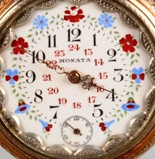 alte Taschenuhr Silber 800