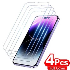 4x Panzerfolie Echt Glas für iPhone 17 16 15 14 13 12 11 Pro Max Display Schutz