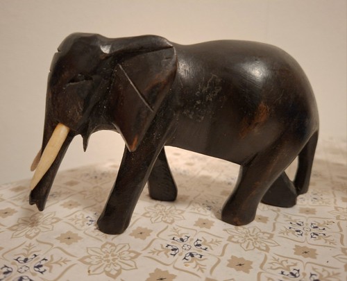 Elefant holz geschnitzt - elefant,, ca