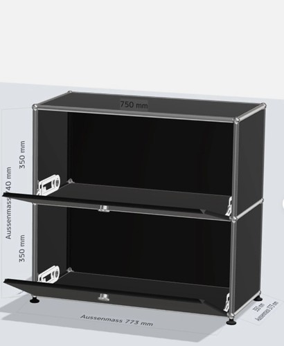 Usm haller sideboard schwarz - usm,