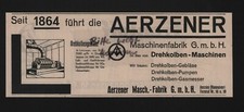 AERZEN, Werbung 1938, Aerzener