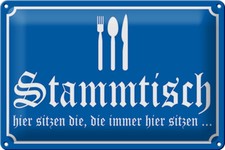 Schild Blech 30x20cm - Made in