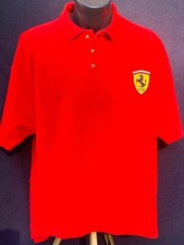 90er Ferrari Polo Shirt Original Vintage Formel F1 Lizenz Herren rot Größe XXL