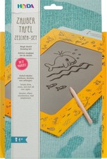 Heyda Zaubertafel Zeichen-Set 2-teilig Tafel 23 x 19 cm Tafelboard Lerntafel