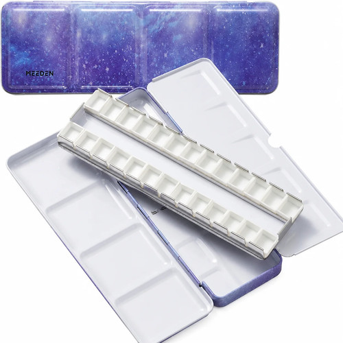 Aquarellkasten metall leer mit - aquarellkasten,