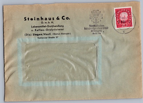 Brief sonderstempel sst - sst, siegen