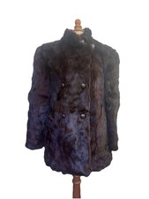 Echt Kaninchenfellmantel -