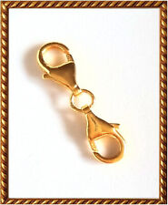 DOPPEL KARABINER gold