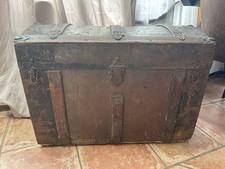 Sehr alte Seemannskiste Truhe Seefahrer Kiste Truhe Groß Rar Vintage