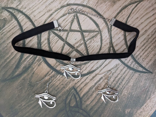 Halloween gothic set choker - halloween,