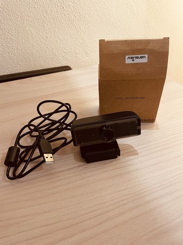 Webcam schwarz 1080p full - schwarz,