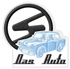 Trabant 601 Das Auto Logo Blau