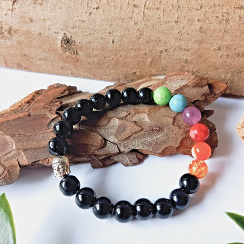 Stretch armband chakra - stretch,
