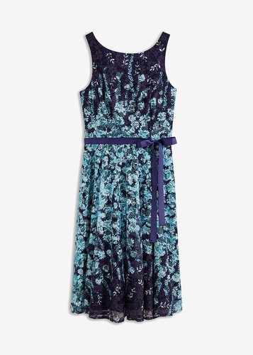 Spitzenkleid 38 dunkelblau - spitzenkleid,