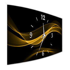 BM Wanduhr 44x22 cm leises Uhrwerk Funkwanduhr geräuschlos leise XXL 10143-1a WZ