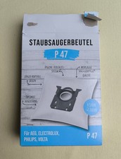 P 47 Staubsaugerbeutel Staubbeutel neu Microvlies 4 Beutel 1 Filter AEG Philips