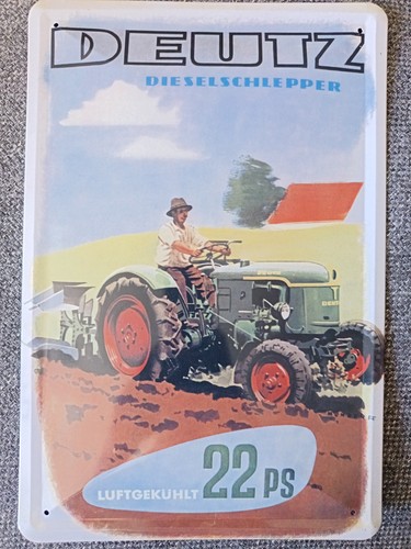 Blechschild deutz diesel - blechschild,