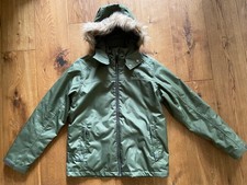 NEU Ticket To Heaven Winterjacke Skijacke khaki grün 164 Kapuze abnehmbar