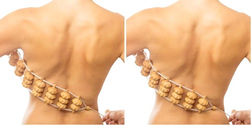 Rückenmassagegerät holz 120 - rückenmassagegerät,