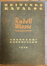 1926 Zeitungs Katalog Rudolf