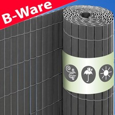 B-Ware  Sichtschutz Zaun PVC Anthrazit 100x600cm