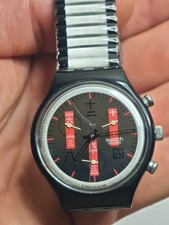 Swatch chronograph redbanner - swatch,