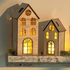 NUPTIO Lichthäuser Haus Holz