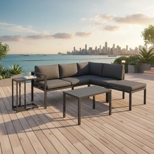 Sitzgruppe aluminium ecksofa - sitzgruppe,