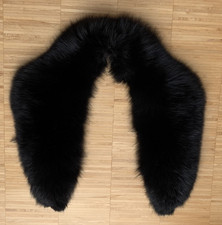 TOP! Echter Pelzkragen Blaufuchs, für Mantel oder Jacke, kaum getragen,  128 cm