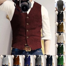 Burgund Herren Anzug Tweed